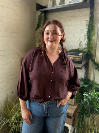 Colleen Colorful Button Blouse