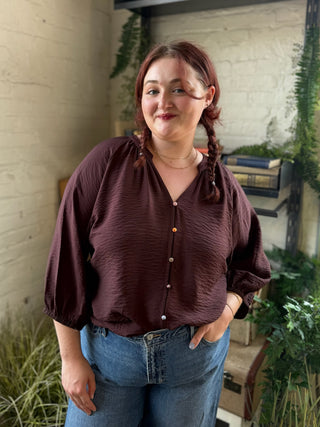 Colleen Colorful Button Blouse