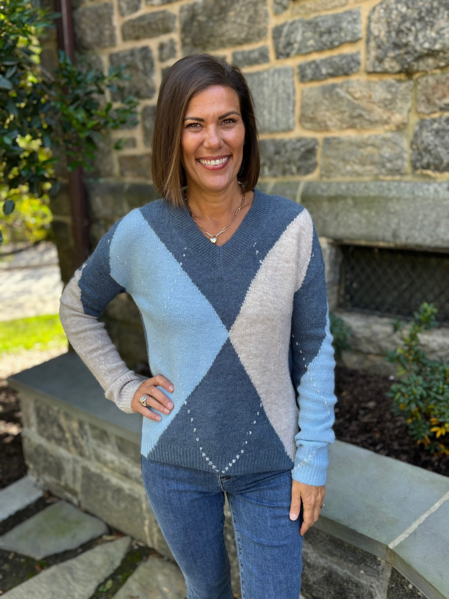 Annie Argyle Jacquard Sweater