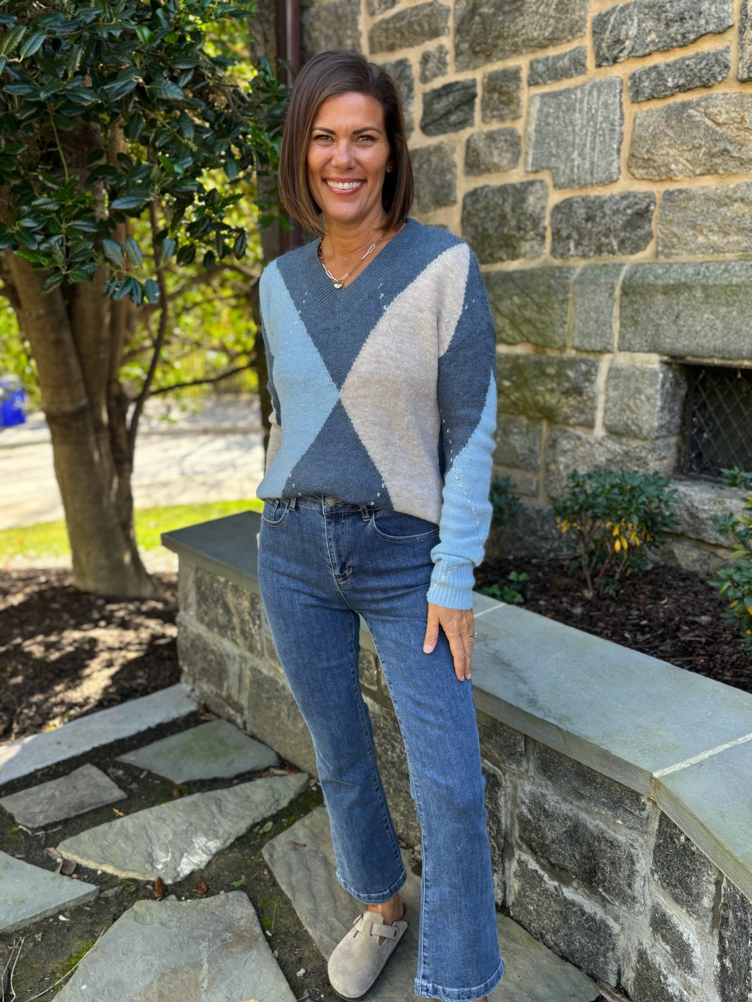 Annie Argyle Jacquard Sweater