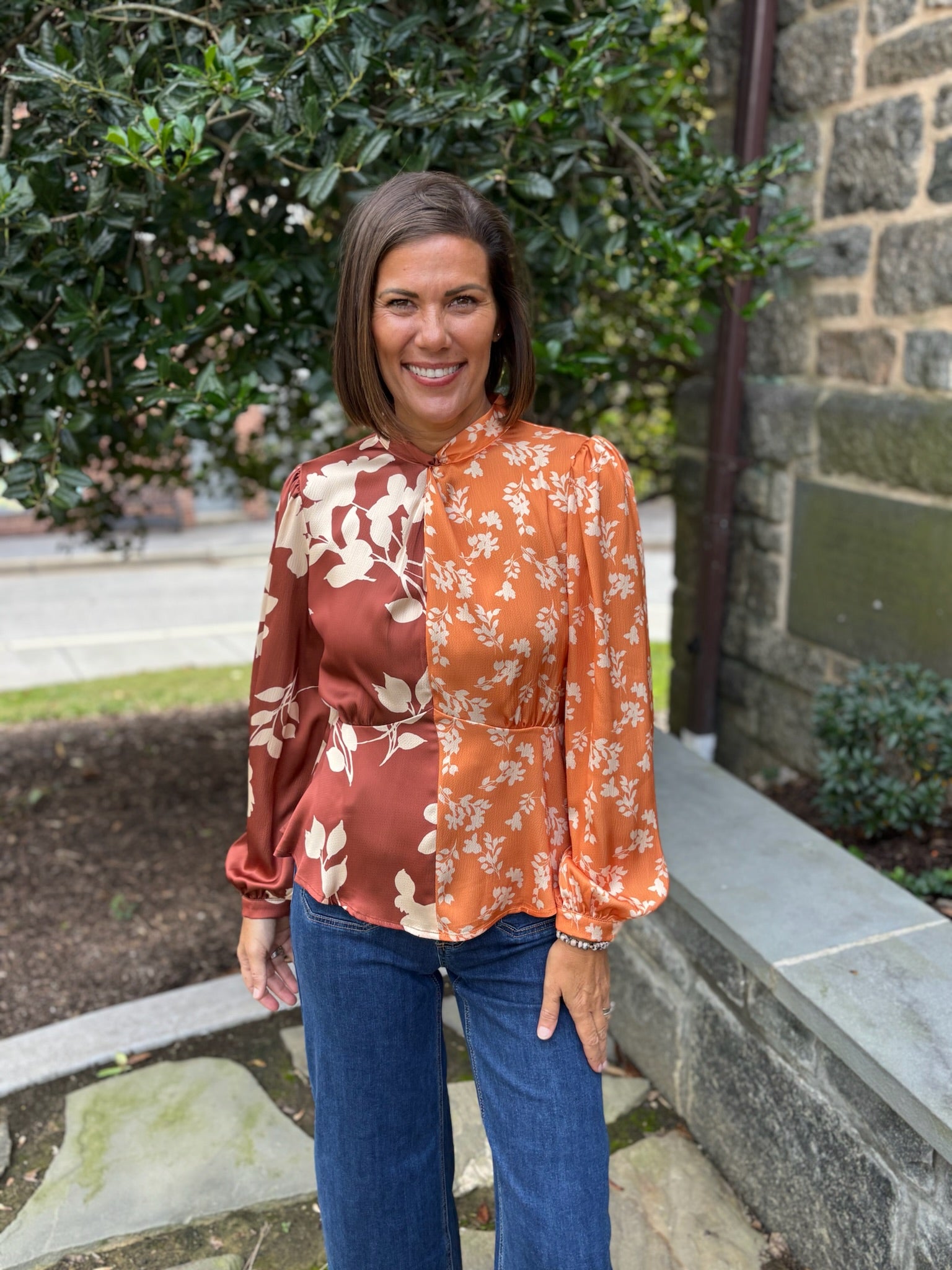 Ruiza Two Toned Blouse