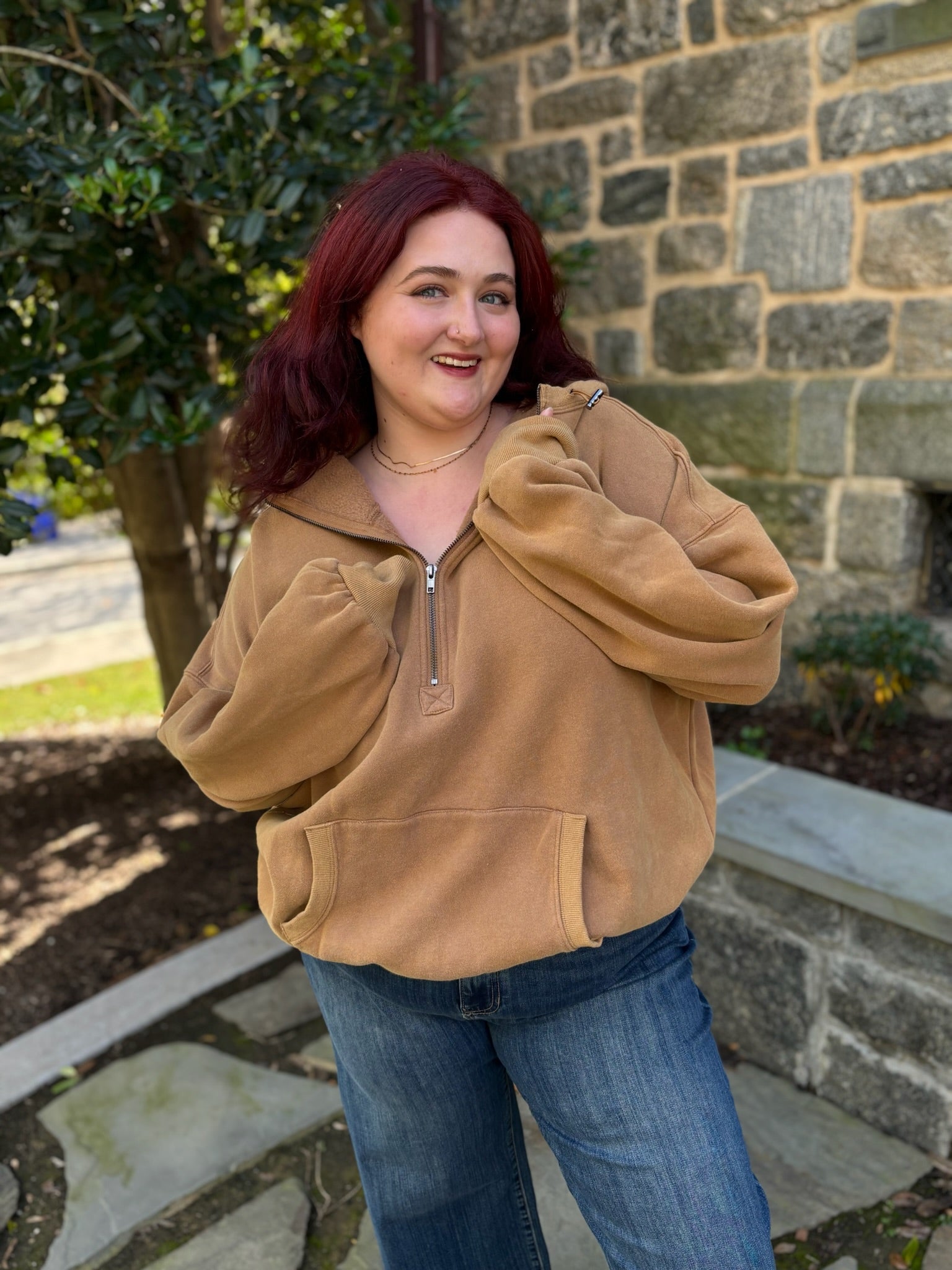 Felicity Half Zip Fleece Hoodie