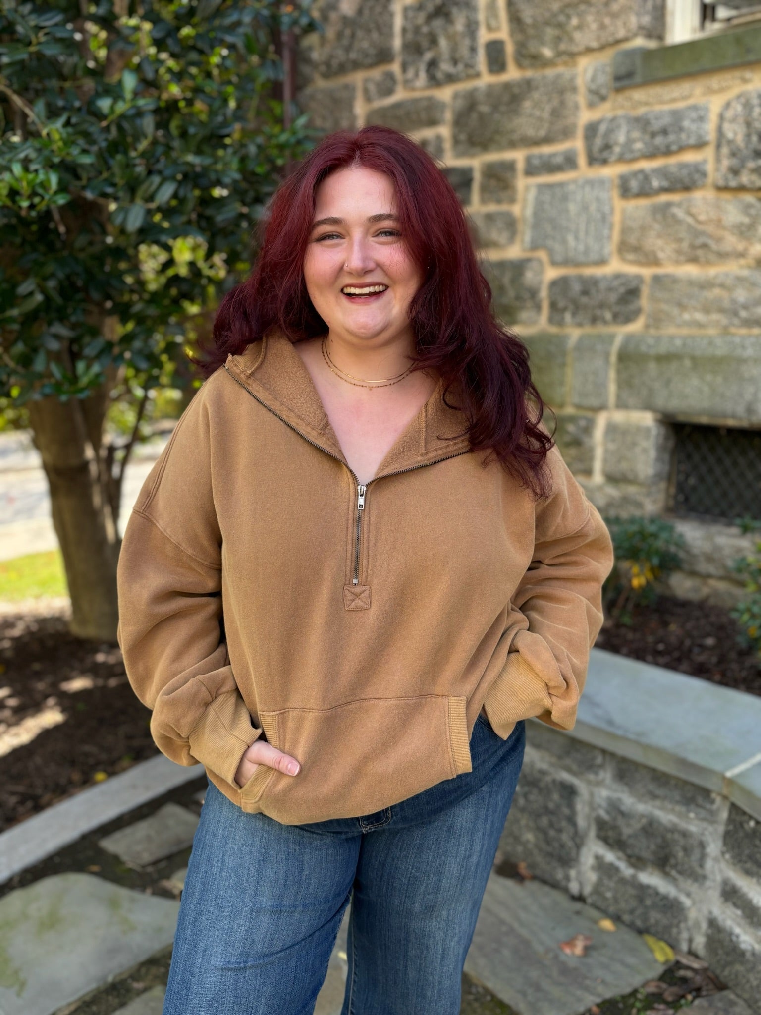 Felicity Half Zip Fleece Hoodie