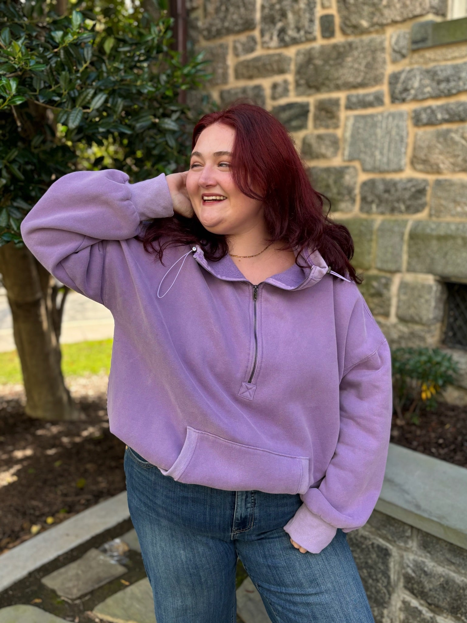 Felicity Half Zip Fleece Hoodie