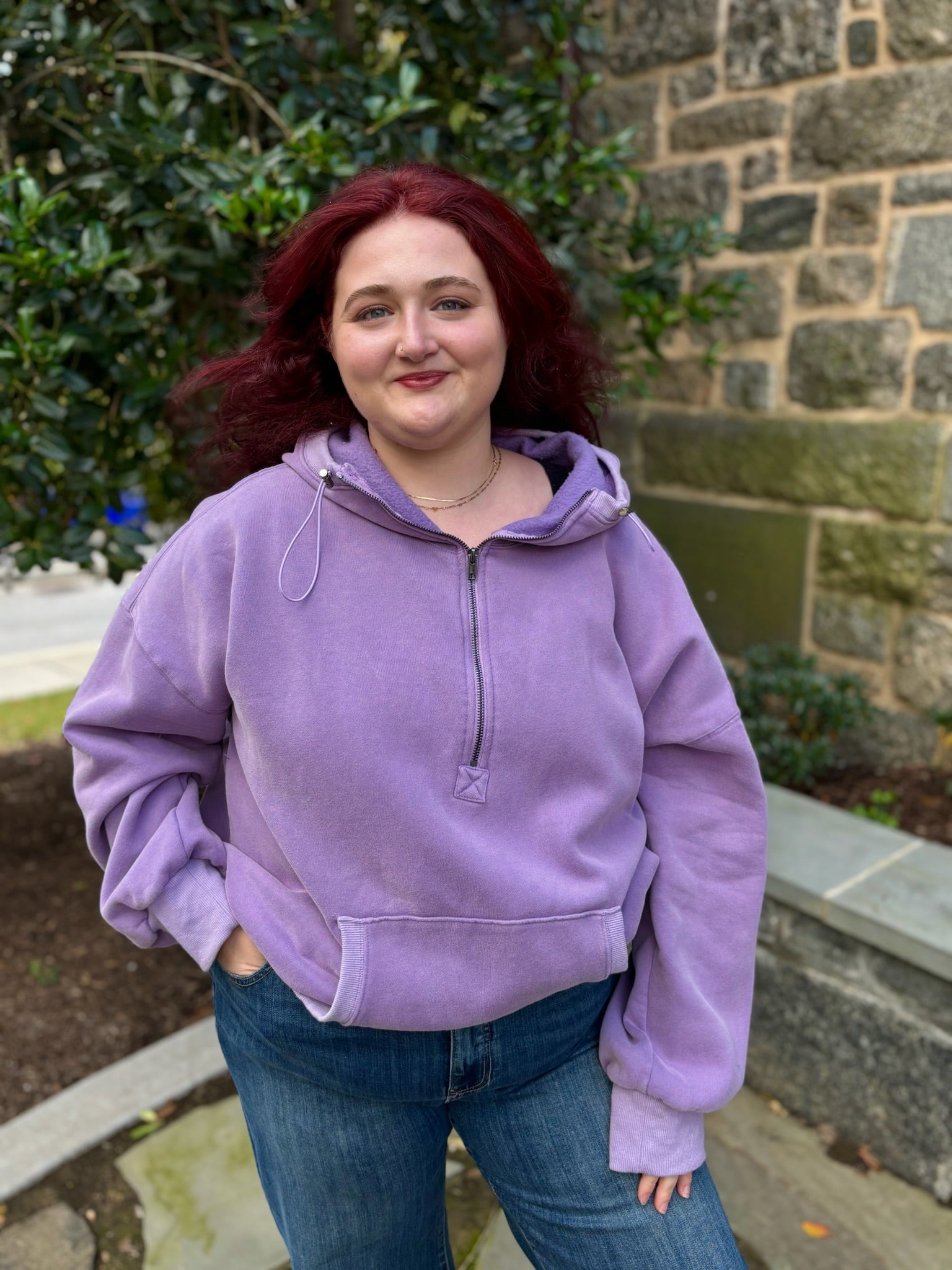 Felicity Half Zip Fleece Hoodie