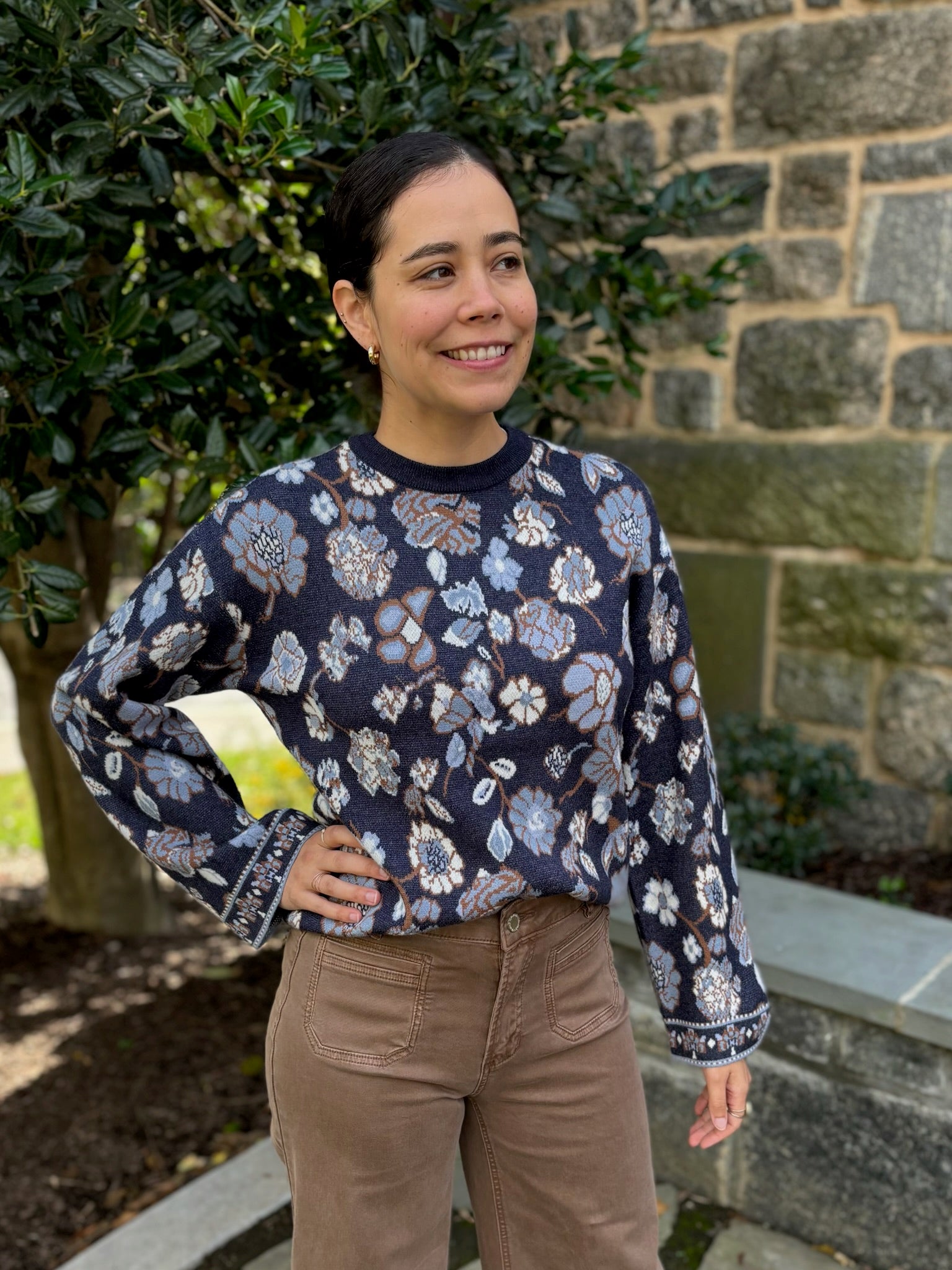 Karen Jacquard Sweater