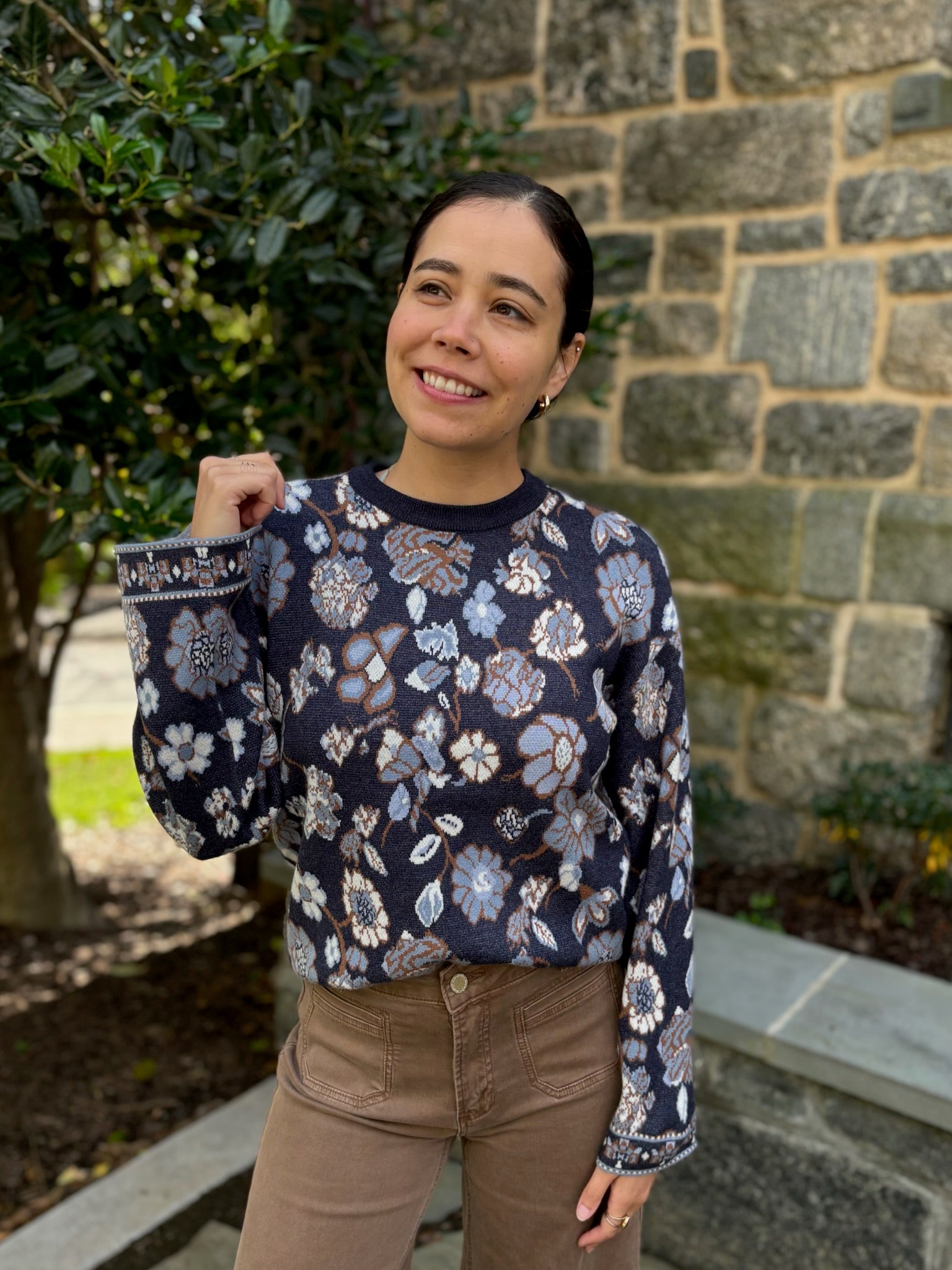 Karen Jacquard Sweater