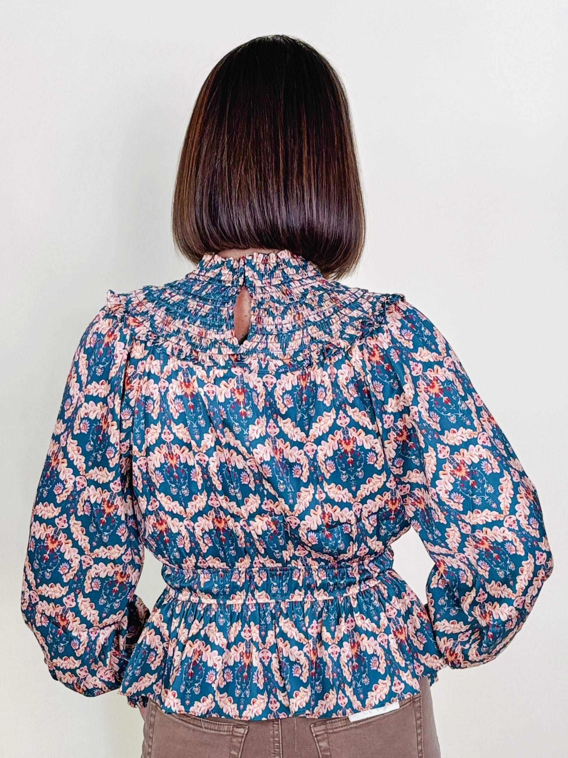 Melodie Mock Neck Blouse