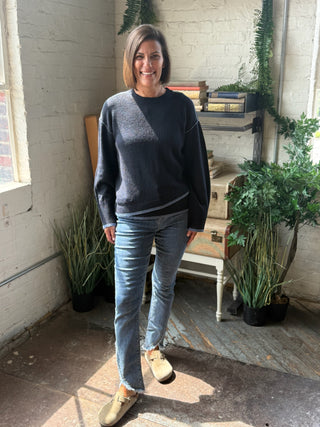 Ash Asymmetrical Hem Sweater