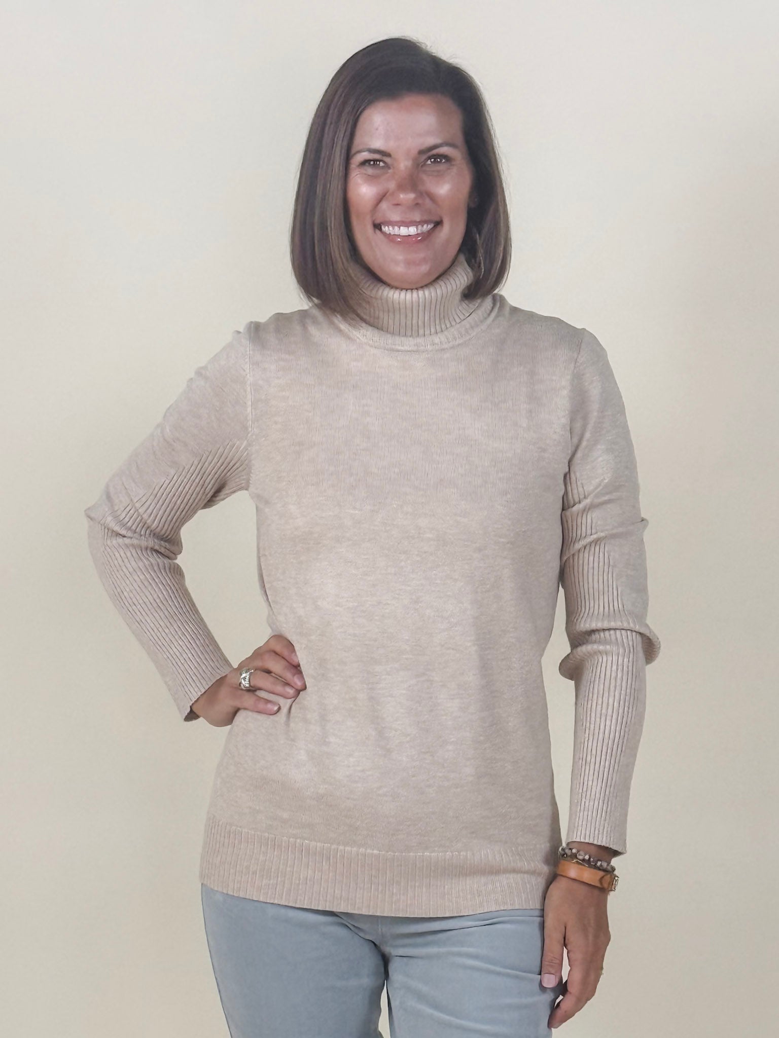 [TRIBAL] Turtle Neck Sweater