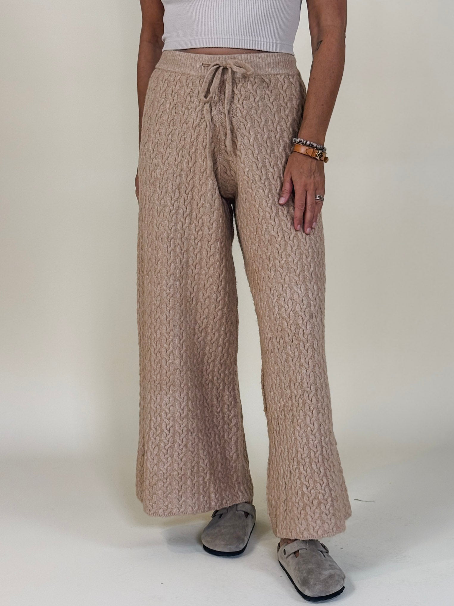 Callie Cable Knit Pants