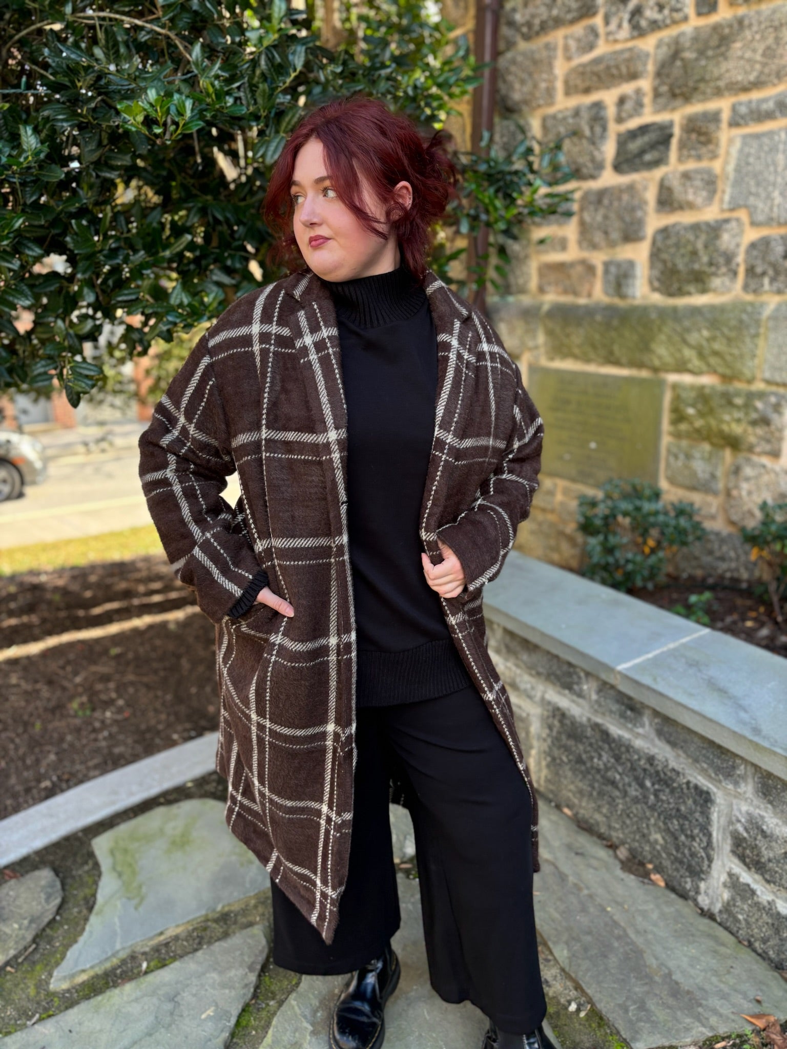 [Z Supply] Mason Plaid Sweater Coat