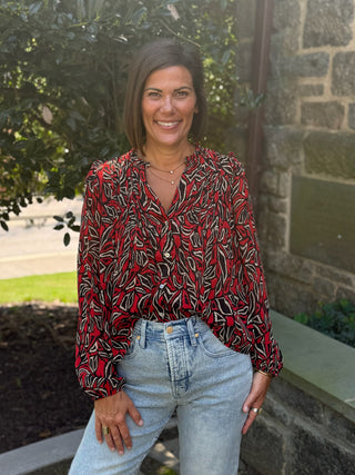 [Liverpool] Paula Pintuck Detail Blouse