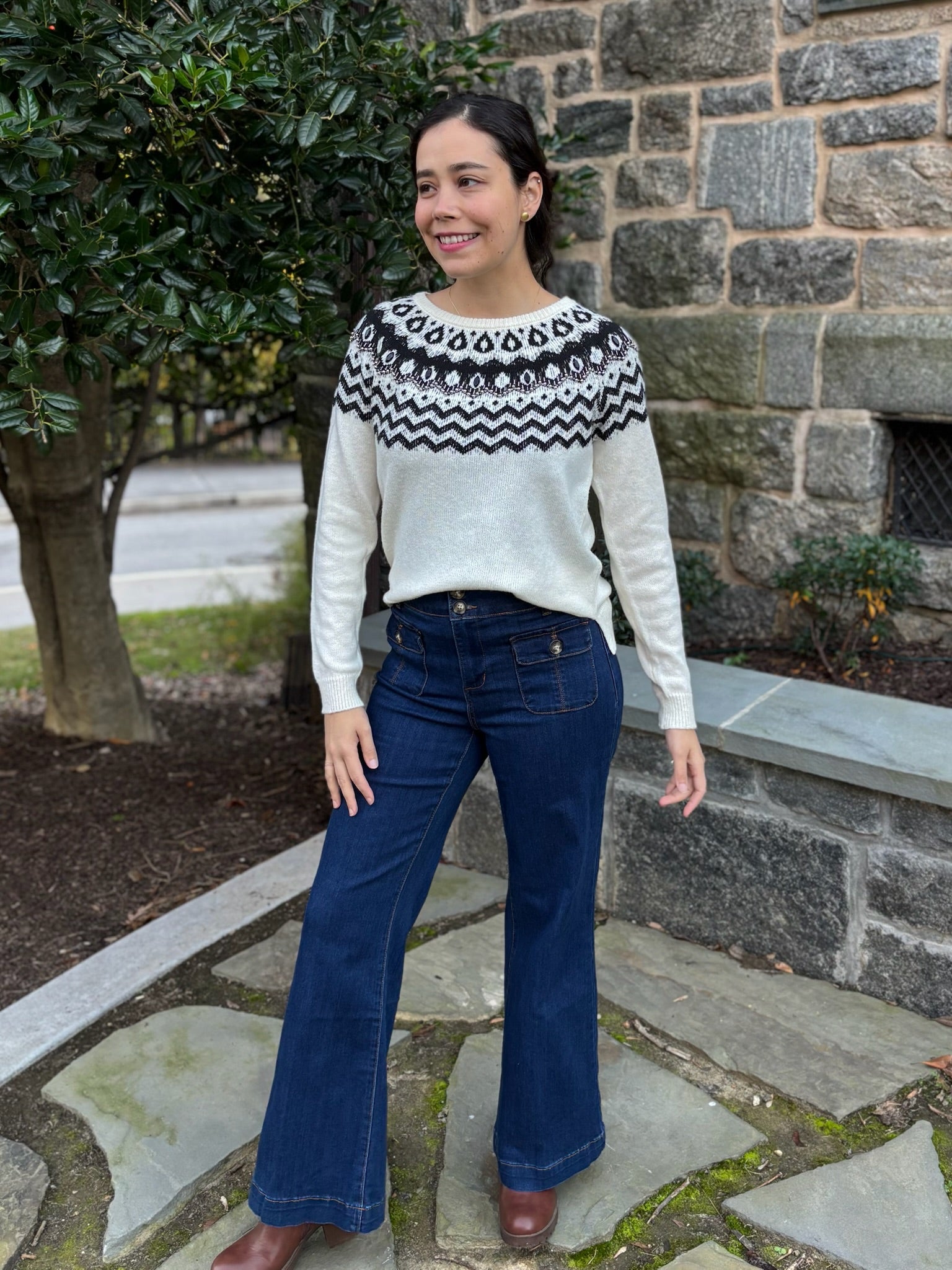 [TRIBAL] Brooke Palazzo with Crease Trouser Jeans