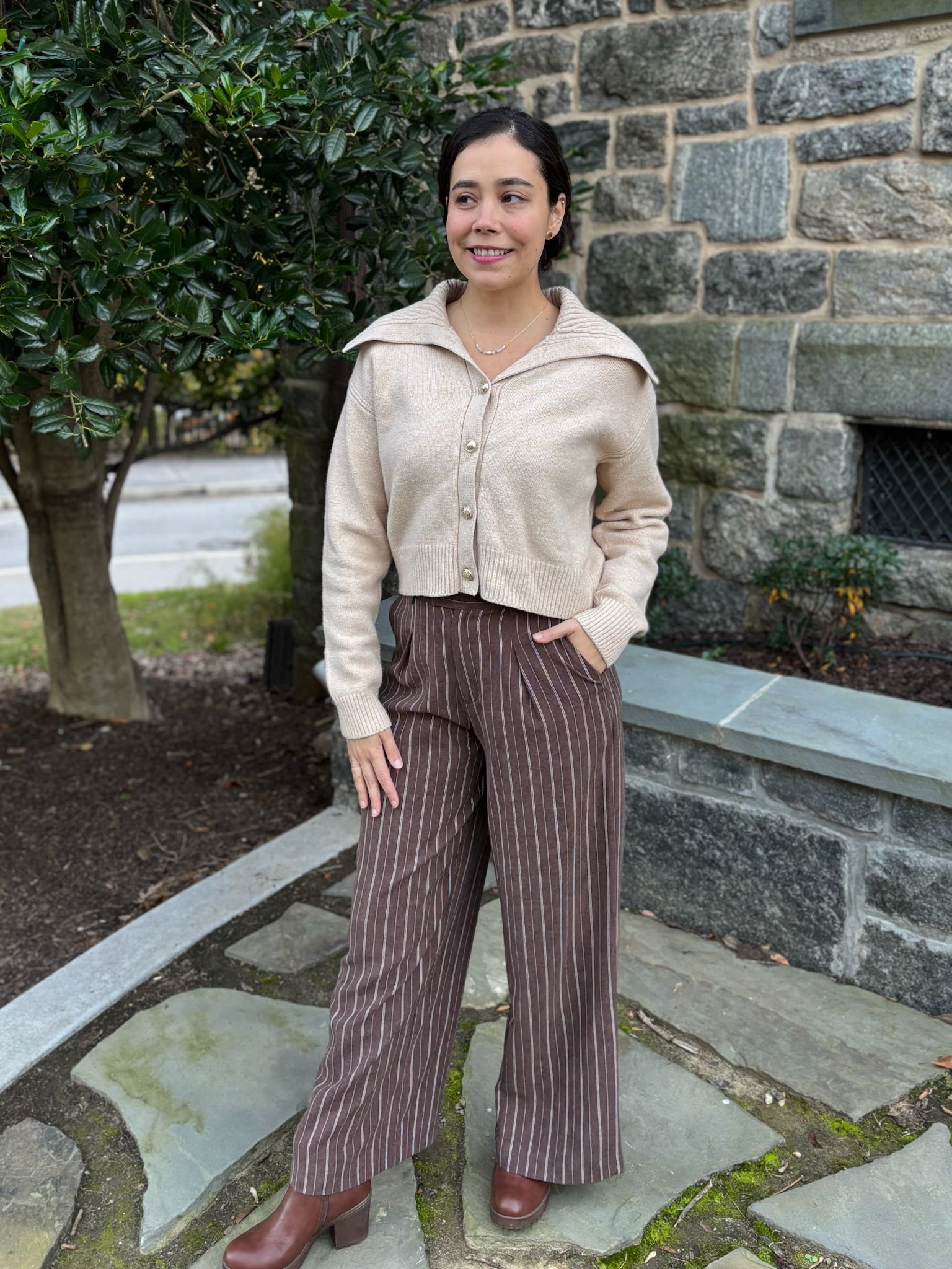 [Z Supply] Alma Pinstripe Wide Leg Pants