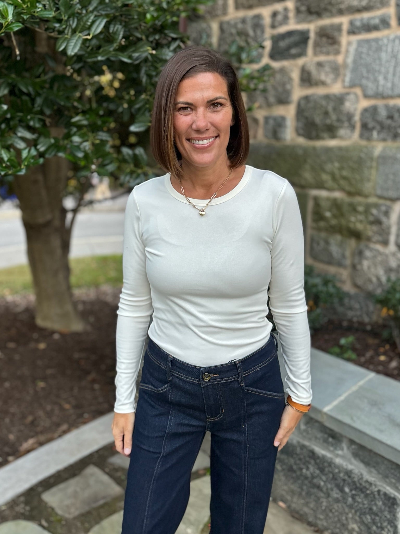 [Z Supply] Second Skin Crew Long Sleeve Top