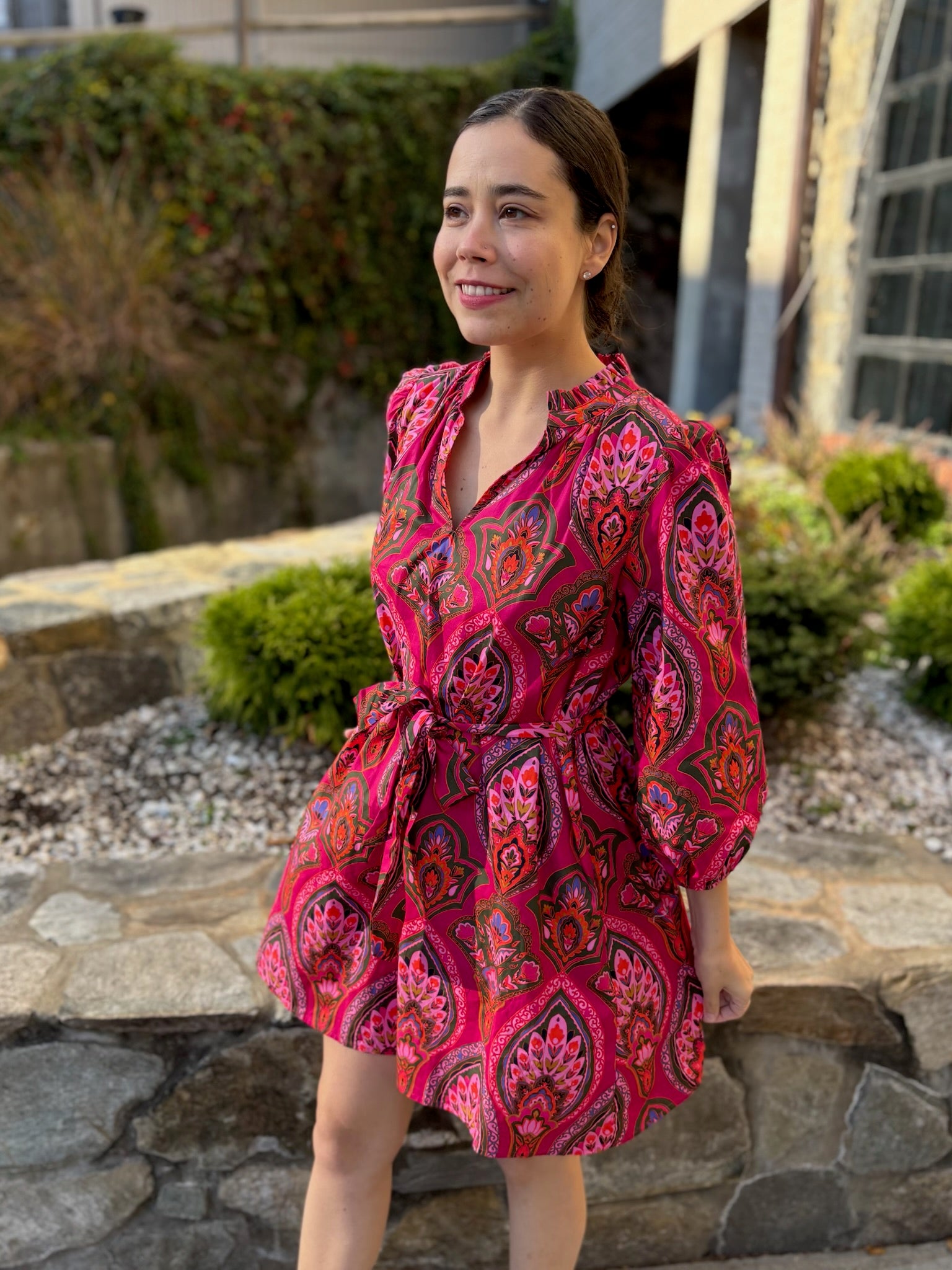 Azura Floral Eira Poplin Mini Dress