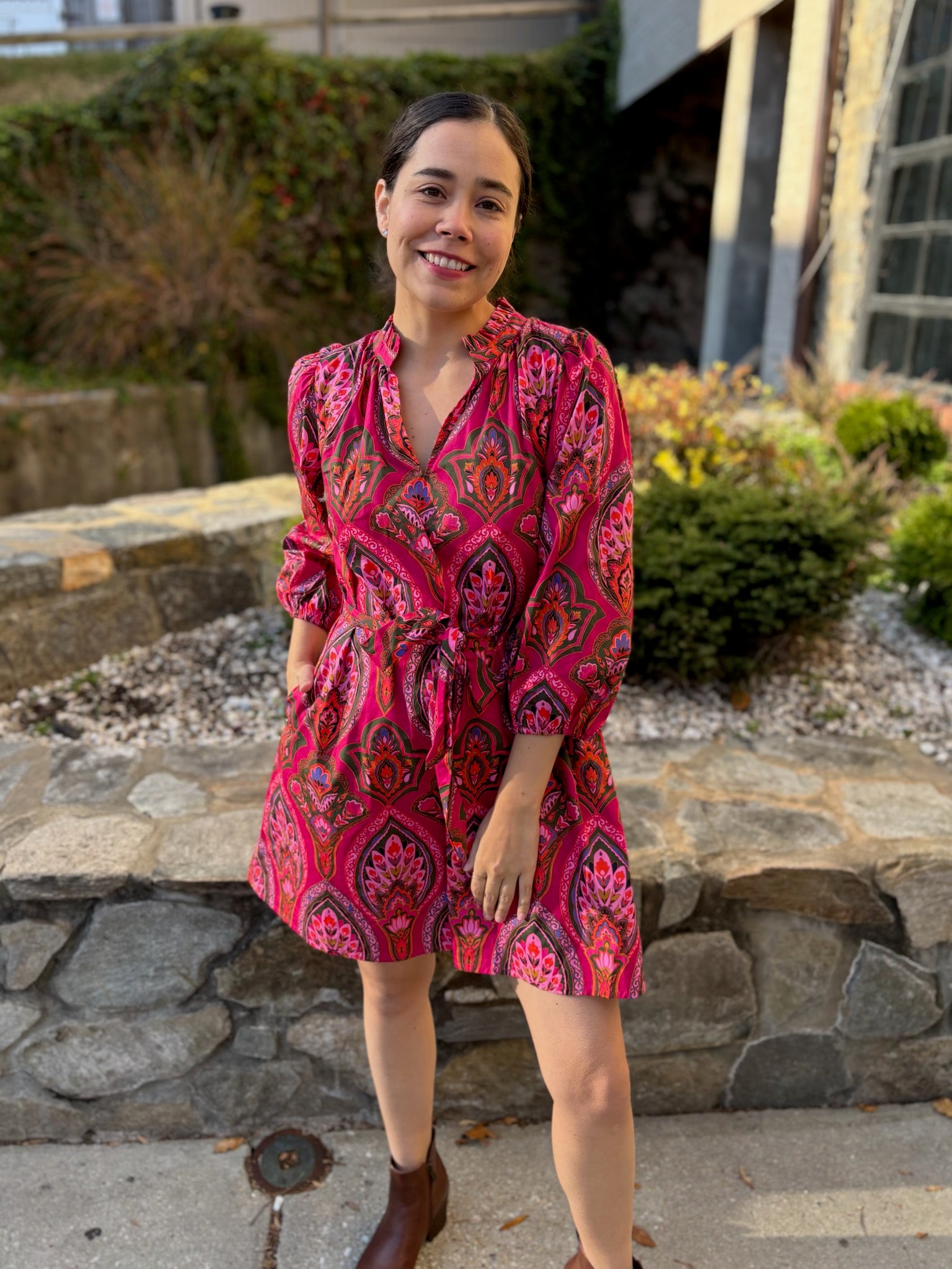 Azura Floral Eira Poplin Mini Dress