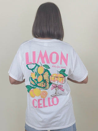 Limoncello Front & Back Print Tee