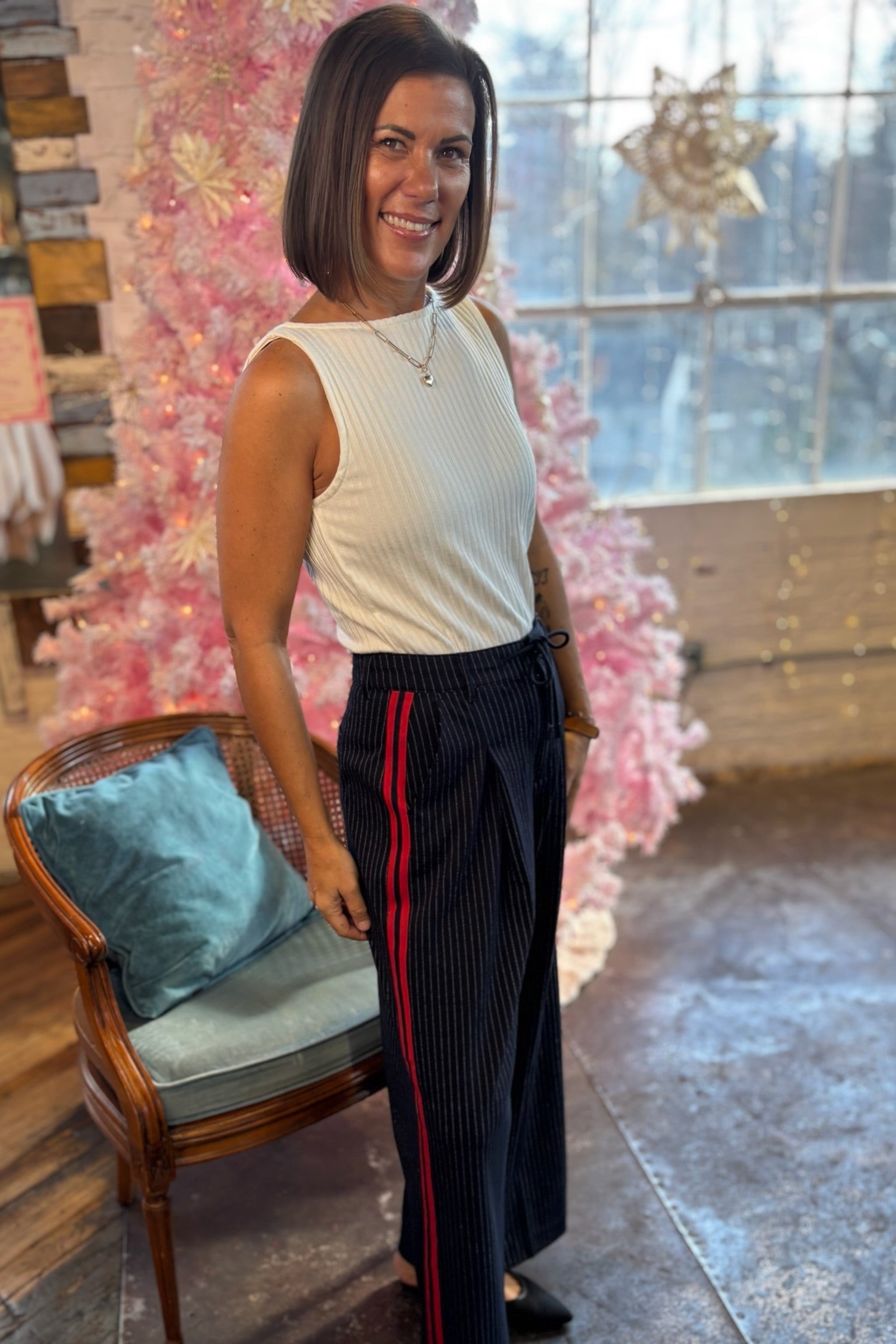 [Liverpool] Sammie Boat Neck Rib Knit Top