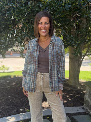 Pippa Mix Plaid Shirt