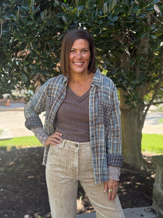 Pippa Mix Plaid Shirt