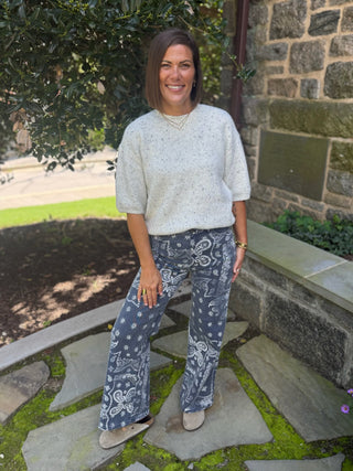 Winifred Wide Leg Printed Pants