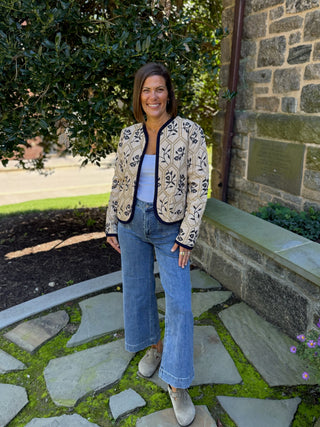 Emery Embroidered Quilted Jacket