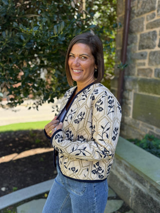 Emery Embroidered Quilted Jacket