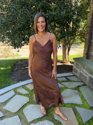 Lana Leopard Satin Slip Dress