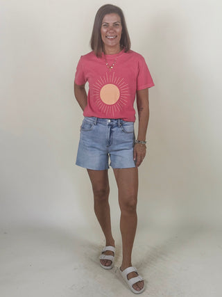 Simplistic Sun Summer Sunshine Comfort Colors Tee