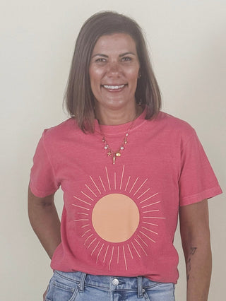 Simplistic Sun Summer Sunshine Comfort Colors Tee