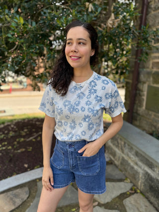 Steph Patch Pocket Denim Shorts