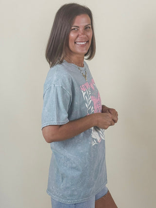 Good Vibes Butterfly Puff Print Tee
