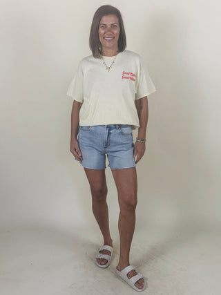 Good Tides Puff Print Tee
