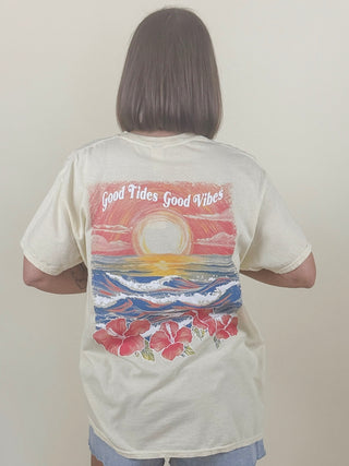 Good Tides Puff Print Tee