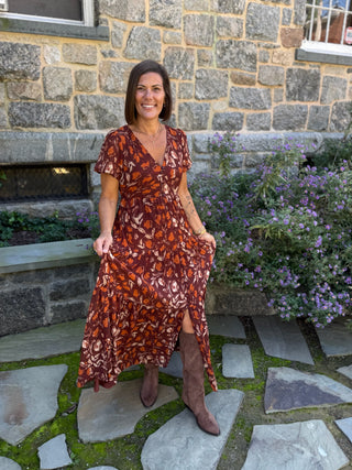 Jaelyn Autumn Tiered Maxi Dress