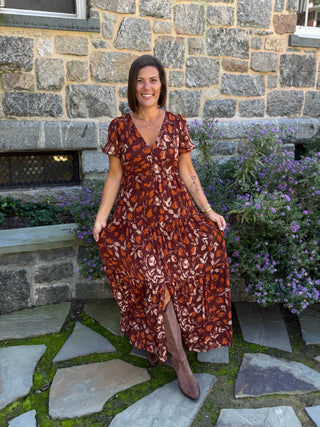 Jaelyn Autumn Tiered Maxi Dress