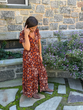 Jaelyn Autumn Tiered Maxi Dress