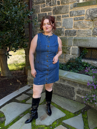 Garsia Denim Fitted Mini Dress