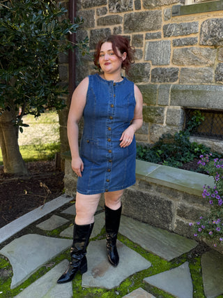Garsia Denim Fitted Mini Dress