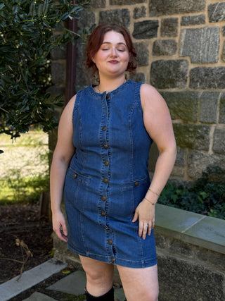 Garsia Denim Fitted Mini Dress
