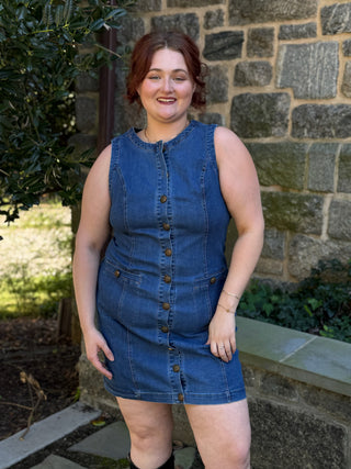 Garsia Denim Fitted Mini Dress