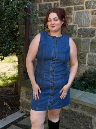 Garsia Denim Fitted Mini Dress