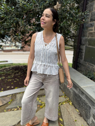 [Liverpool] Ivy Sleeveless Tie Front Top
