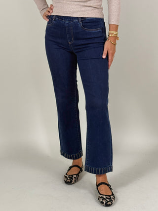 Parker Pull-On Straight Ankle Pants