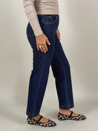 Parker Pull-On Straight Ankle Pants