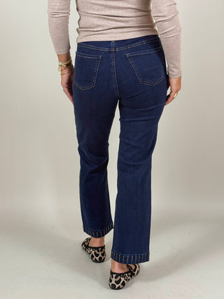 Parker Pull-On Straight Ankle Pants