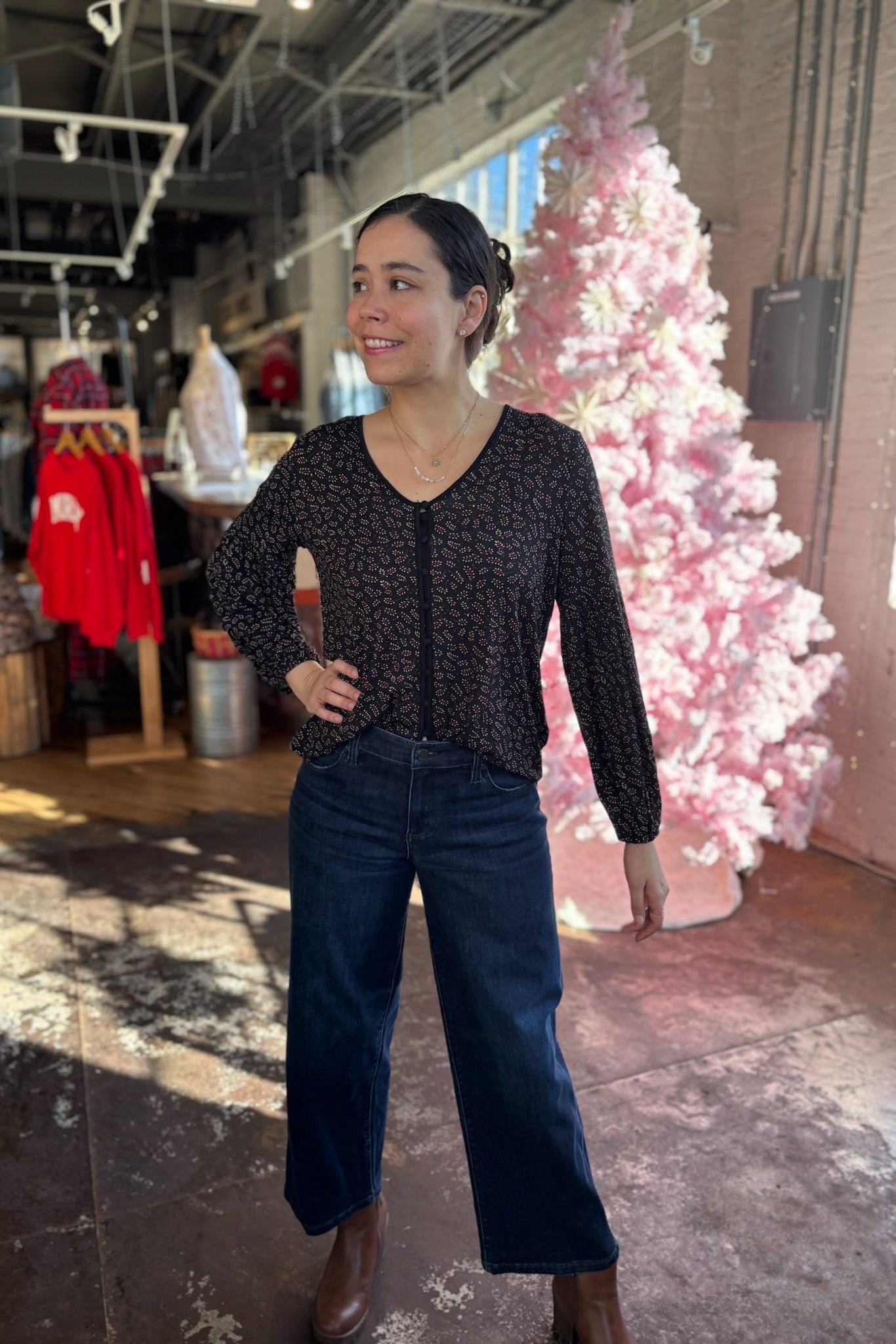 [Liverpool] Stride Wide Leg Jeans, 28" Inseam