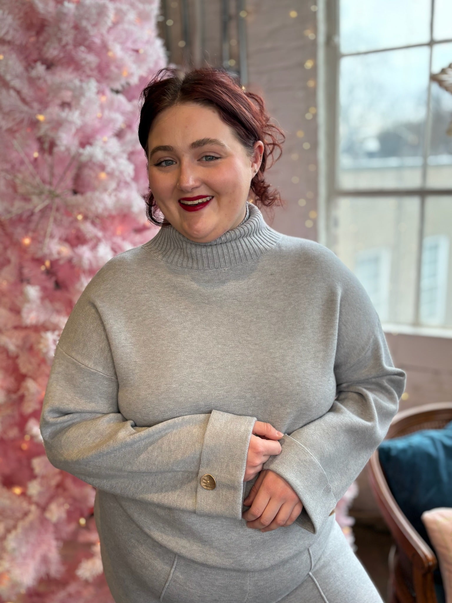 Tracy Casual Turtleneck Long Sweater